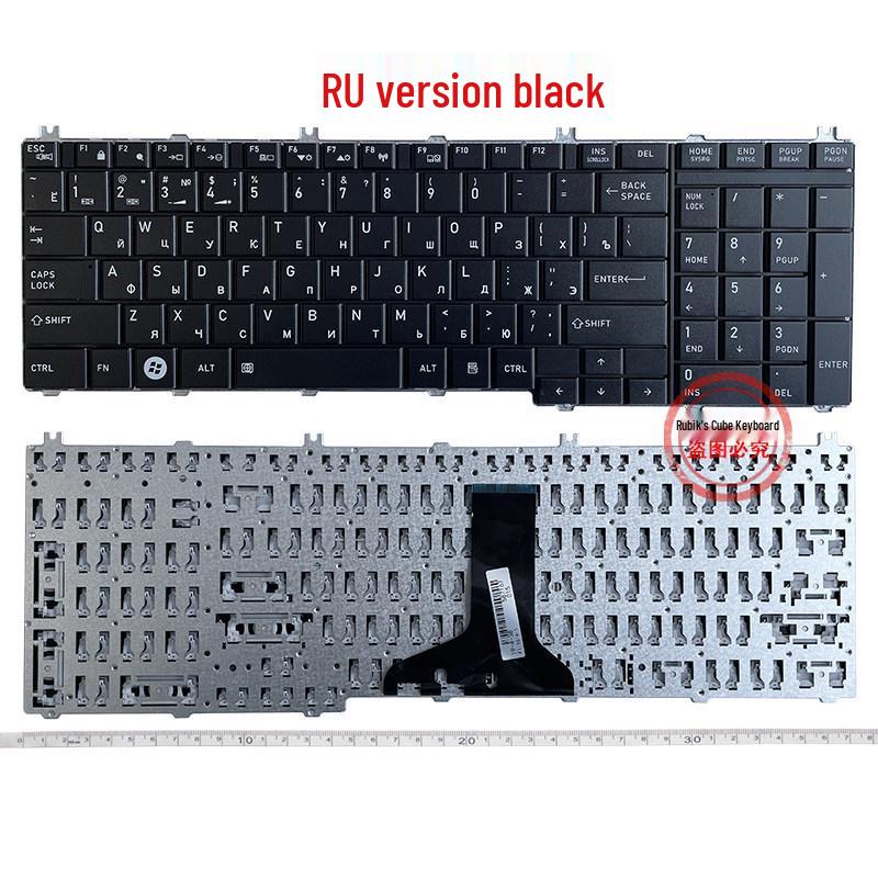 Multilingual Keyboard for Toshiba C650D/L650D/L655/L670/L660/L675/C660/C655