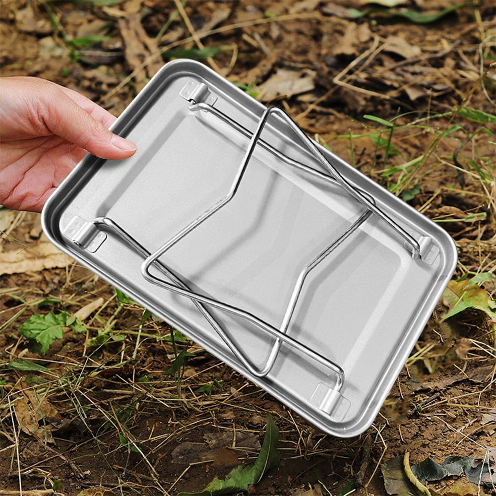 Ultralight Portable Ti Mini Square Table Versatile Foldable Table Camping BBQ Grill Picnic Table