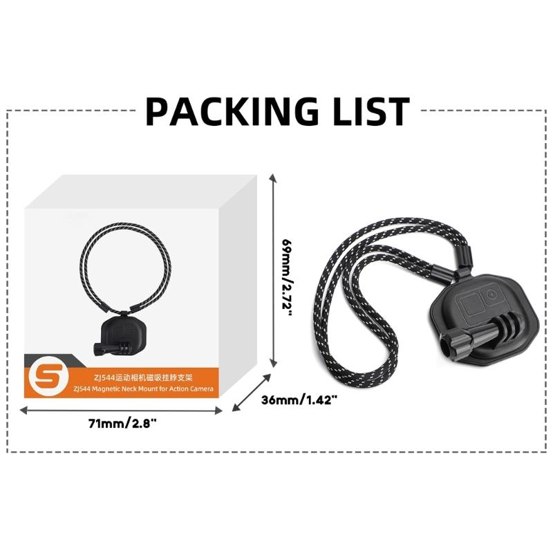 Portable Magnetic POV Selfie Neck Holder Mount for  Action Camera & Cell Phones Video Shoot Accessories Durable