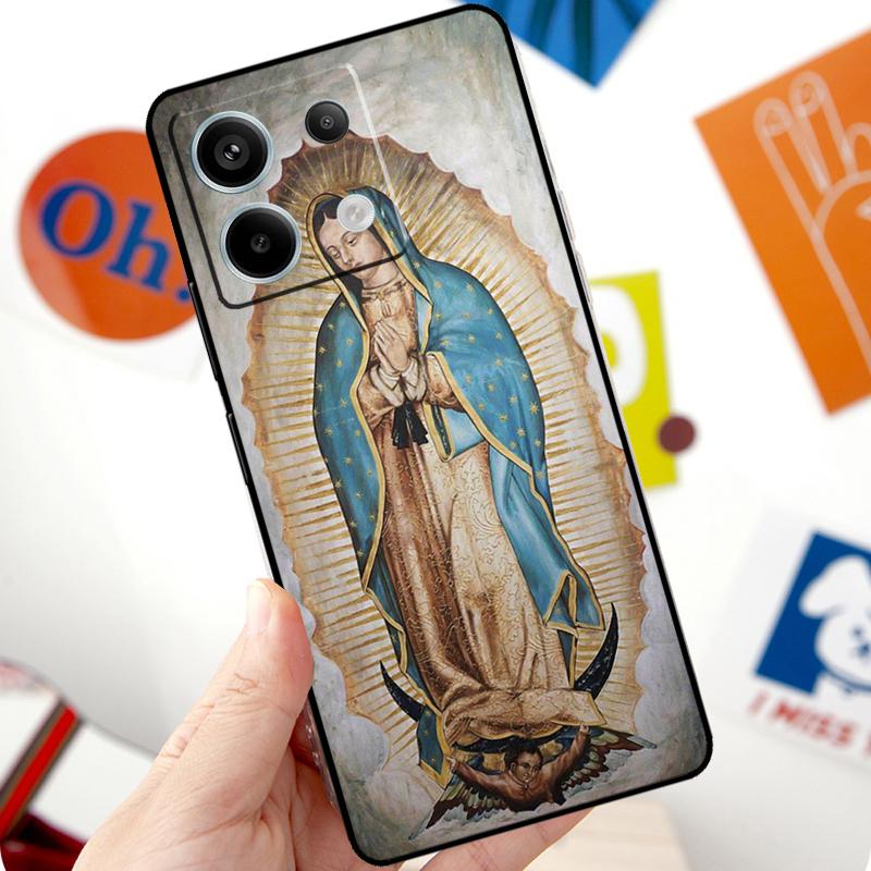 Virgen De Guadalupe Virgin Mary Funda For Xiaomi Redmi Note 14 Pro 10 11 12 13 Pro 11S 12S Case For Redmi 15 14C 12C 10C 13C