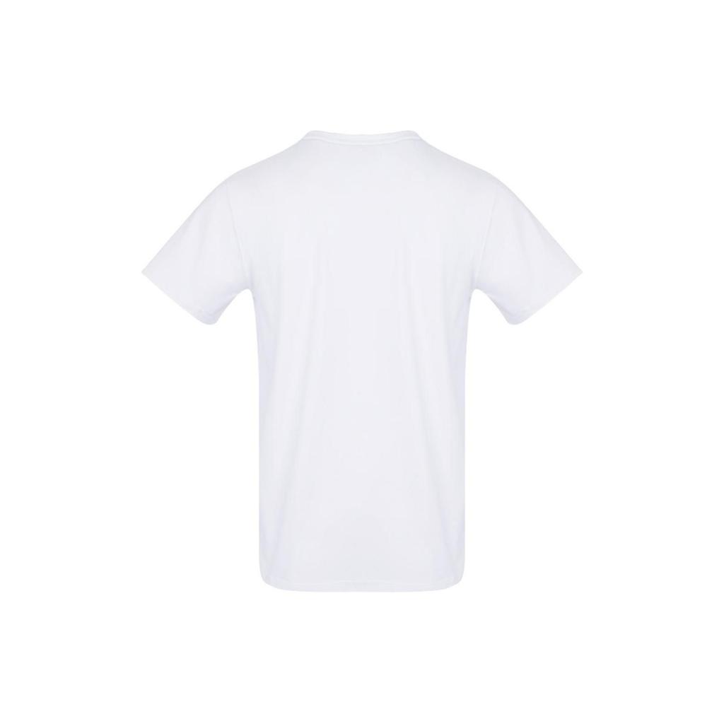 Adidas Letter Logo Printed Breathable Sports Running Crew Neck Short Sleeve T-Shirt American Vintage Men Tops White Blue ADICTT-WBU-1