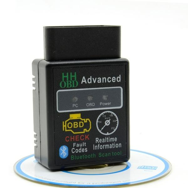 HH OBD ELM327 Bluetooth OBD2 OBDII CAN BUS Skaner Diagnostyczny Samochodu Kontrolka Silnika Adapter Interfejsu Do Android PC
