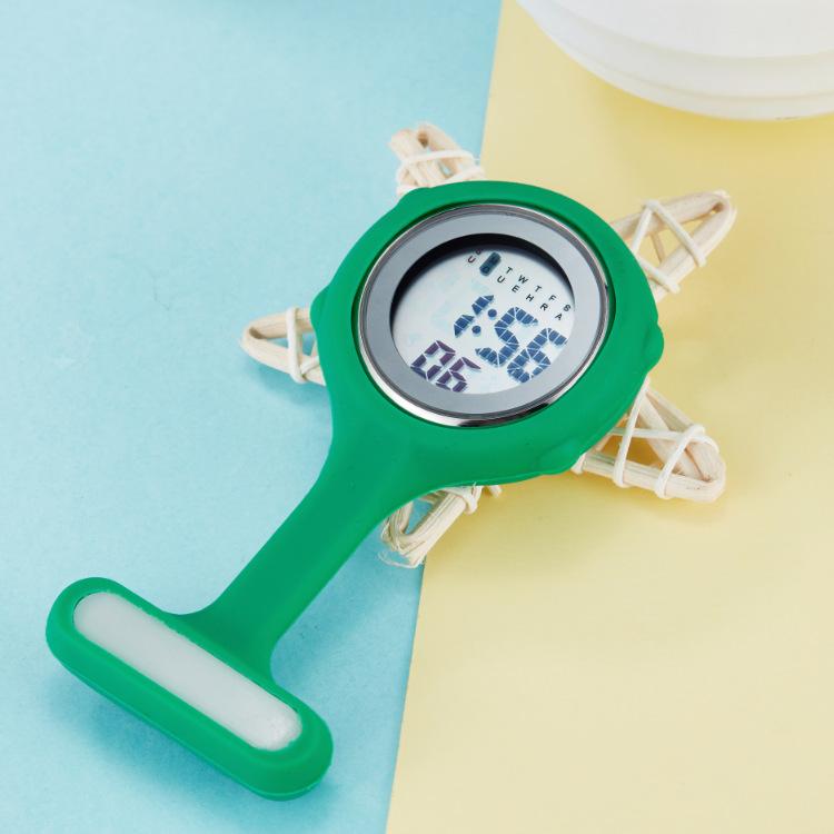 Nurse Watch Multifunctional Silicone Electronic Watch Alarm Timing Wall Watch Chest Watch Digital Display Can Be