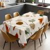 2D Flat 1pc- Soft, Stylish, Beautiful, Simple, Colorful Floral Pattern Tablecloth, Machine Washable, Suitable for Dining Tables, Coffee Tables, Desks,