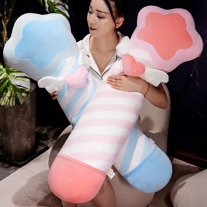 70/90/110cm Creative Fairy Stick Magic Wand Plush Soft Pillow Sleeping Companion Stuffed Toy Children Birthday Gifts