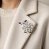 Rhinestone Sheep Brooch Pearl Coat Closure Pin New Cardigan Closure Pin  Cardigan Coat Styling