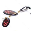 6.5cm-13g-4#hook Spinner Bait Double Rotating Sequin Metal Fishing Lure With Feather Treble Hooks