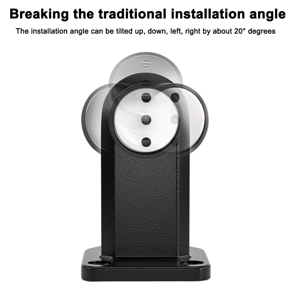 Bathroom Stopper Magnetic Door Stop Black No Drill Magnetic Doorstop Door Stop Rot Resistant Concealed Screw Holes