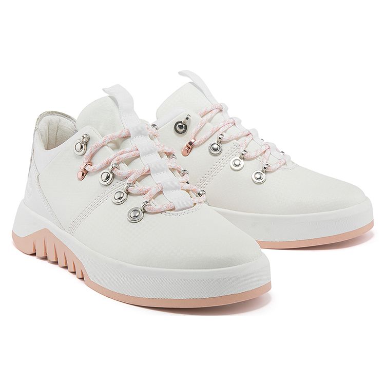 Timberland Supaway Fabric Synthetic Leather Shock Absorbing Slip Resistant Durable Low Top Outdoor Functional Shoes Women Shoes White A2G8JW