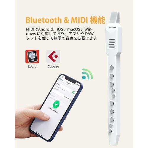 OYAYO EWI02 Pro Portable Digital Wind Instrument, Saxophone with 10 Voices, MIDI & Bluetooth Compatible, Built-in Battery, Compact, Beginner-Friendly