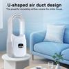 Bladeless Desk Fan with 3 Speeds Digital Display Strong Airflow Low Noise Rechargeable Quiet Cooling Fan