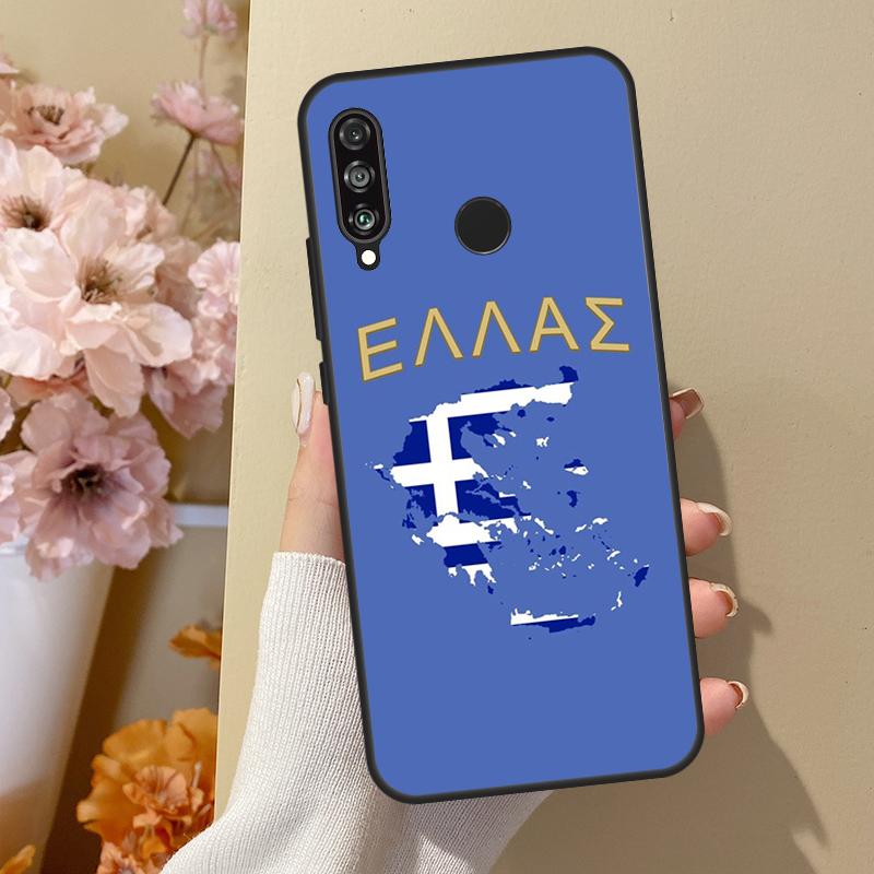 

Greek Greece Flag For Huawei Nova 7i 8i 11i 12i 12s Y73 Y70 Y90 Y60 Y72 Y61 Y91 9 10 SE P30 Pro P40 Lite Case Huawei P30 Lite