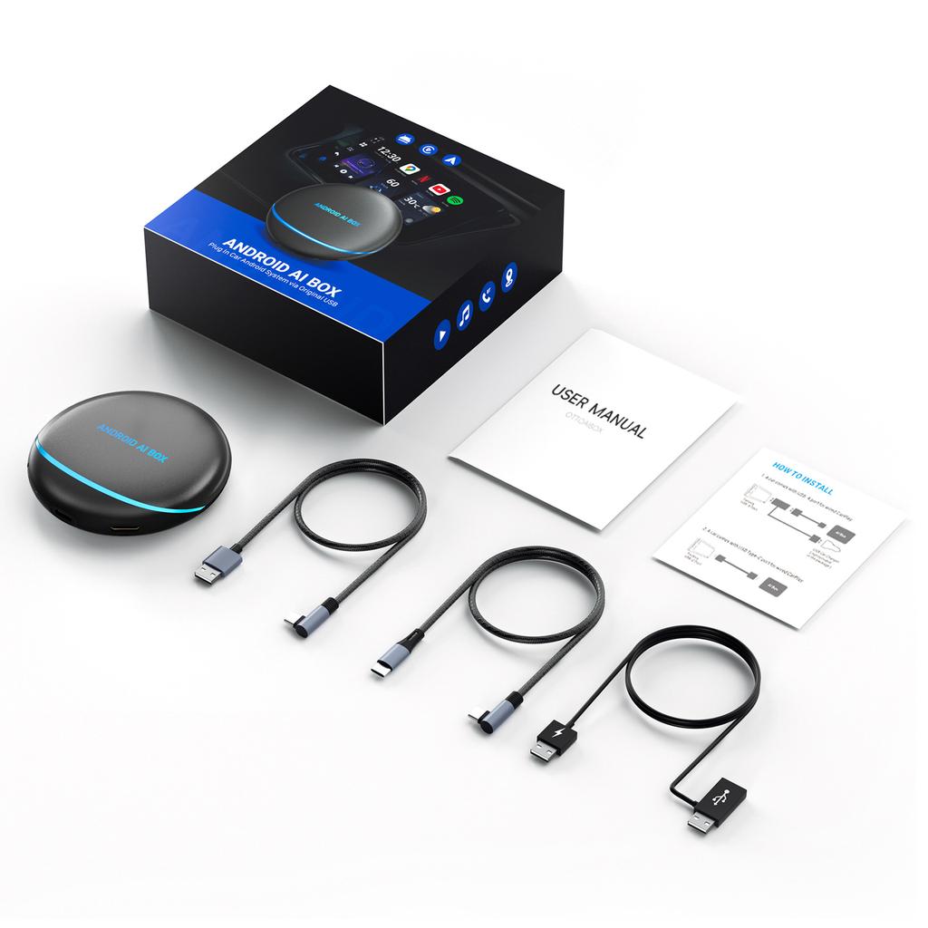 8G+128G Android 12.0 Wireless Carplay AI Box NA version QCM6125 HDMI Wireless Android Auto BT 5.0 Adapter&GPS for Toyota Kia