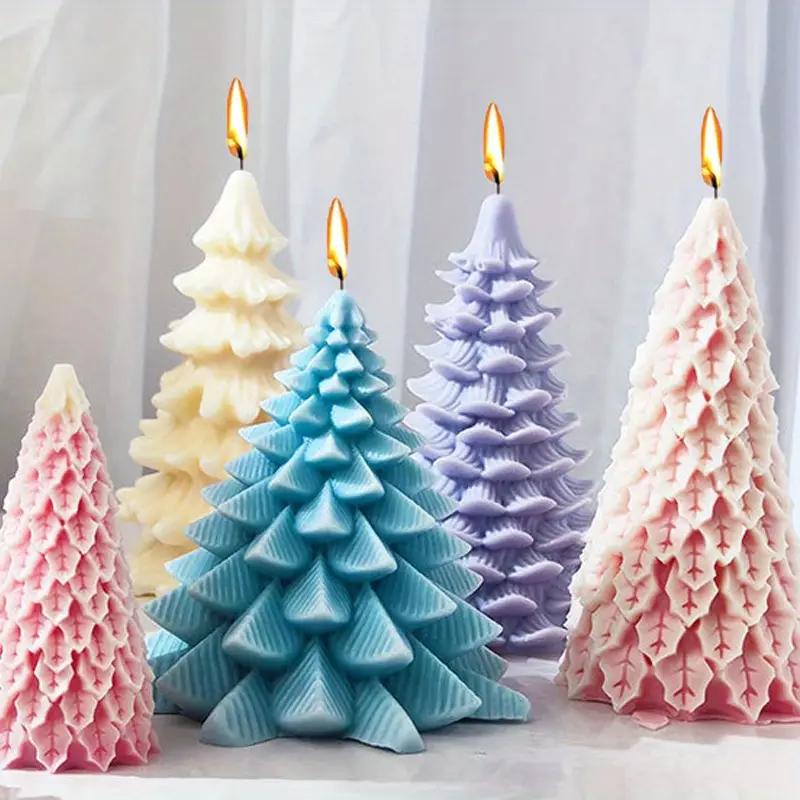 Moule 3D en Silicone pour arbre de noël, époxy irrégulier en forme de feuille de pin de cèdre, pour artisanat en résine, bougie, savon