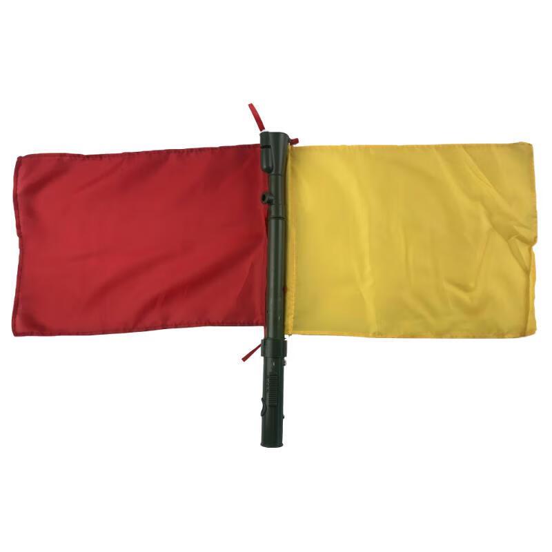 Red & Green Tactical Signal Command Hand Flag