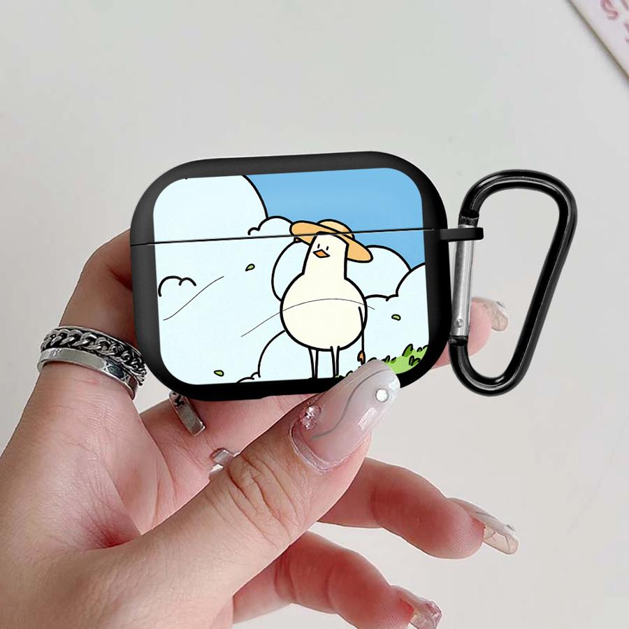

Earphone Cases Cover Case For Airpods 2 Pro3 Pro2 1 3 4 Pro Lawn Cute Duck Airpods Pro 2