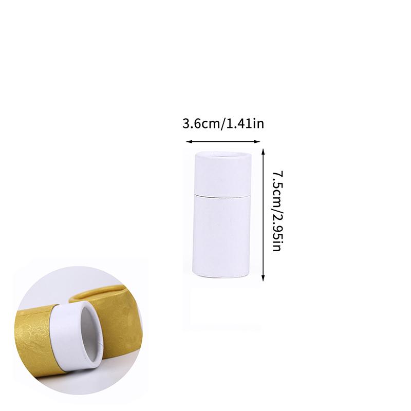 Kraft Paper Tube Jar 10ml 20ml 30ml Cylinder for Essential Oil Bottle Secure Packaging Box for Travel and Gift Wrapping