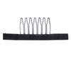 24 Pcs/lot Wig Combs 7-teeth Wig Clips Steel Teeth with Cloth Wig Combs for Making Wig Caps