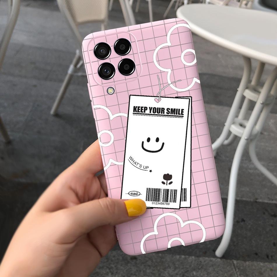 For Samsung Galaxy M53 Phone Case Fashion Cute Pattern Macaroon Silicone Soft Cases For Samsung M53 M33 M22 4G 5G Back Cover