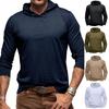 Sport Herrskjortor Långärmad T-shirt Utomhus Hoodie Toppar Casual Sweatshirts