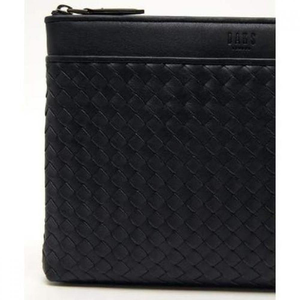 Daks Handcrafted Mesh Medium Clutch Bag Black Dbba2e725bk