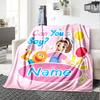 Nome Personalizzato Sig.ra. Coperta Stampata Tema Rachel - Perfetta per Divano, Letto, Viaggio e Uso Esterno | Lavabile in Lavatrice, Accogliente e Durevole.