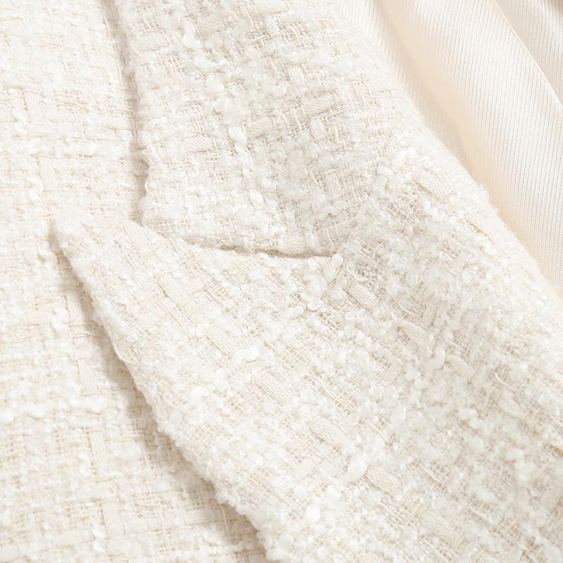 GMXIA Women's Vintage Casual Solid Color Print Autumn Winter Long Sleeve POLO Neck Jackets & Coats