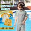 Official Mirasic Short Sleeve Rash Guard Top and and Set for Boys and UV Sun Simple Dinosaur Shark Suitable for Boys and and Kindergarten Kids' Set,