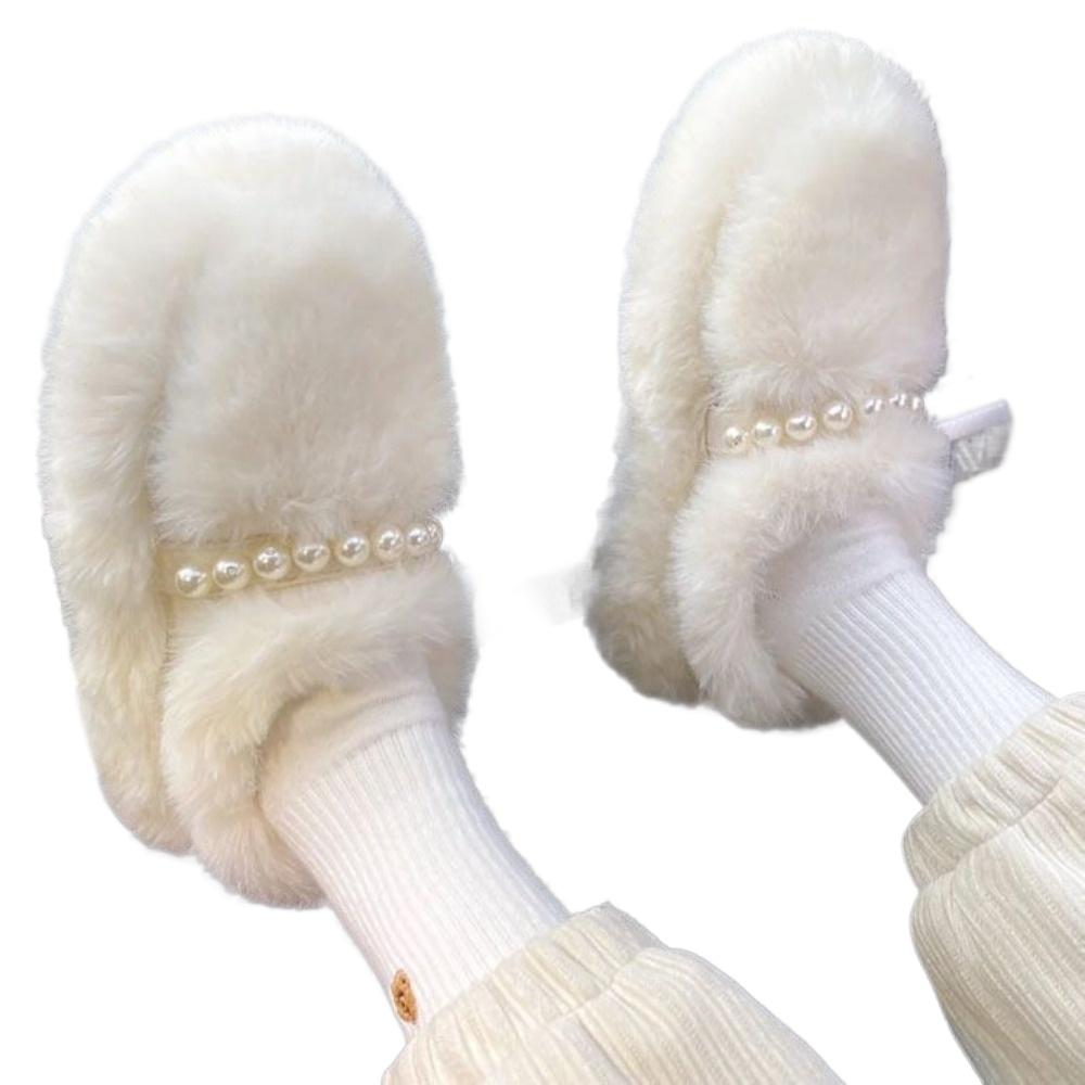 Fashion Luxury Sheep Fur Lined Loafers Women Lambswool Shoes Ladies Winter Slip On Furry Flats Cotton Wool Mocasine Femme Barefoot Boots