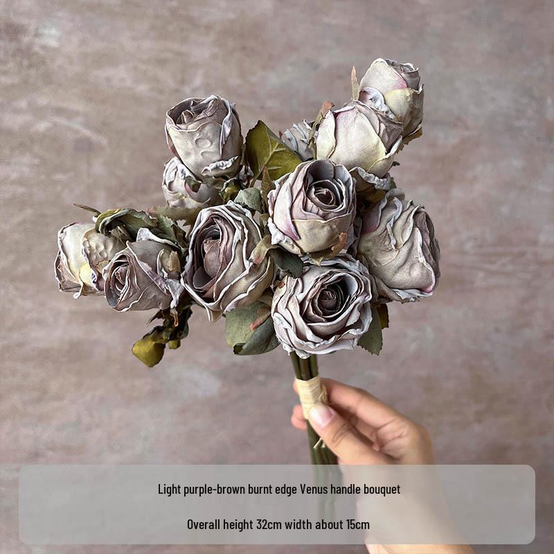 Flori Artificiale Seria Violet: Floral Decorativ Elegant pentru Casă, Nuntă, Cameră Model și Decor Moale.