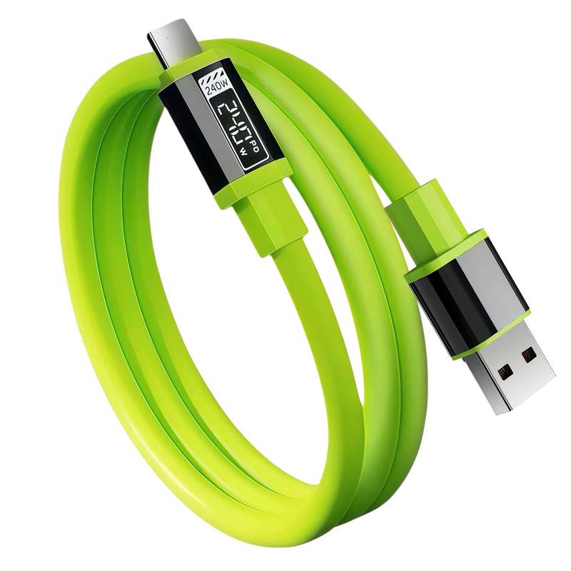 240W Super Flash Type-C Cable for Apple, Huawei, Vivo, Oppo, Xiaomi Car Chargers