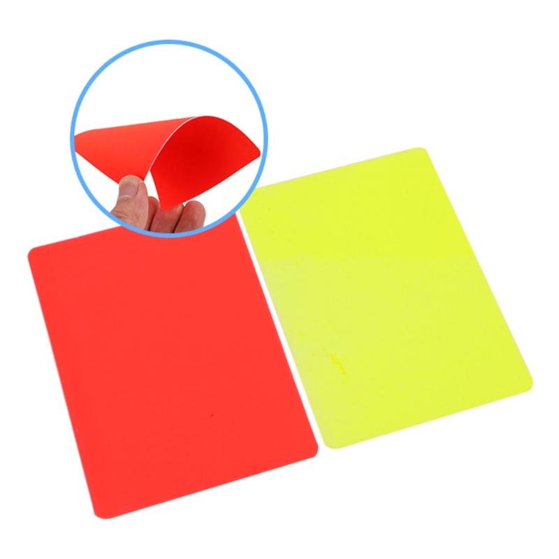 Referee Cards, Sports Football Referee Redness Yellow Card Set Sports Referee Set Soccer Warning and Ejection Cards Set