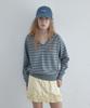 TOAVE Color Chip Stripe V-Neck Knit (Melange Gray)