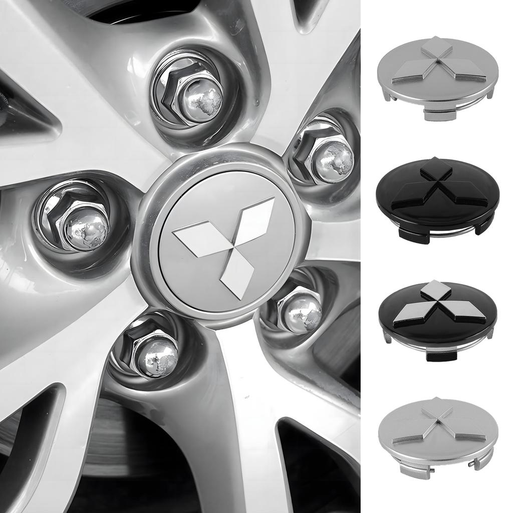 60MM Car Wheel Hub Caps Auto Emblem Tyre Center Covers Accessories For Mitsubishi 9 Ralliart X EX ASX L200 Colt Outlander Pajero