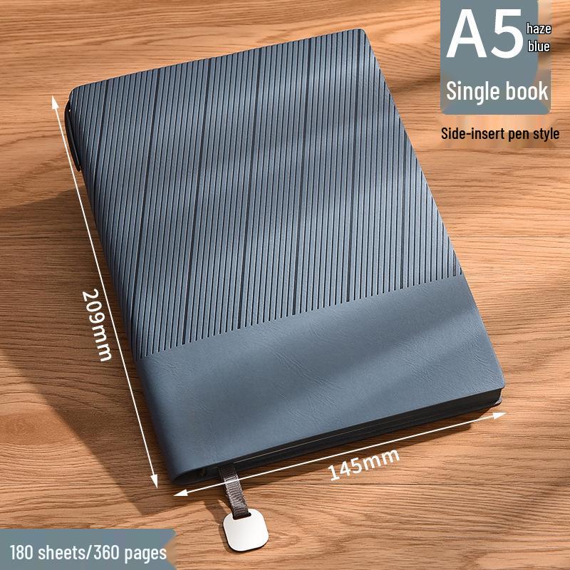 A5 Thickened Custom Leather Notebook: High-Value Business Diary with Optional Logo Printing