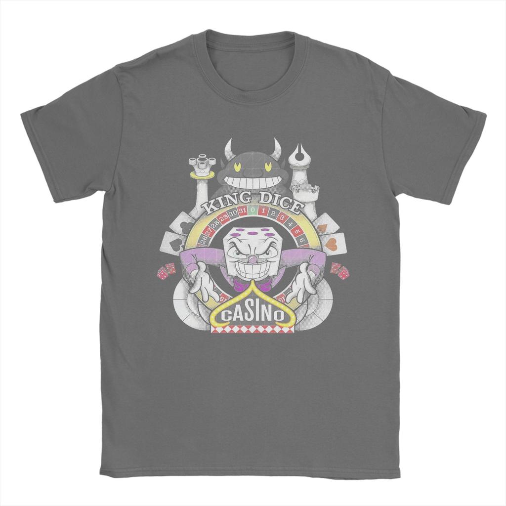 Cuphead King Dice Casino T Shirt Summer Fashion T Shirts Adult Cotton ONeck Oversize Clothes Short Sleeve Y2K Casual Tops