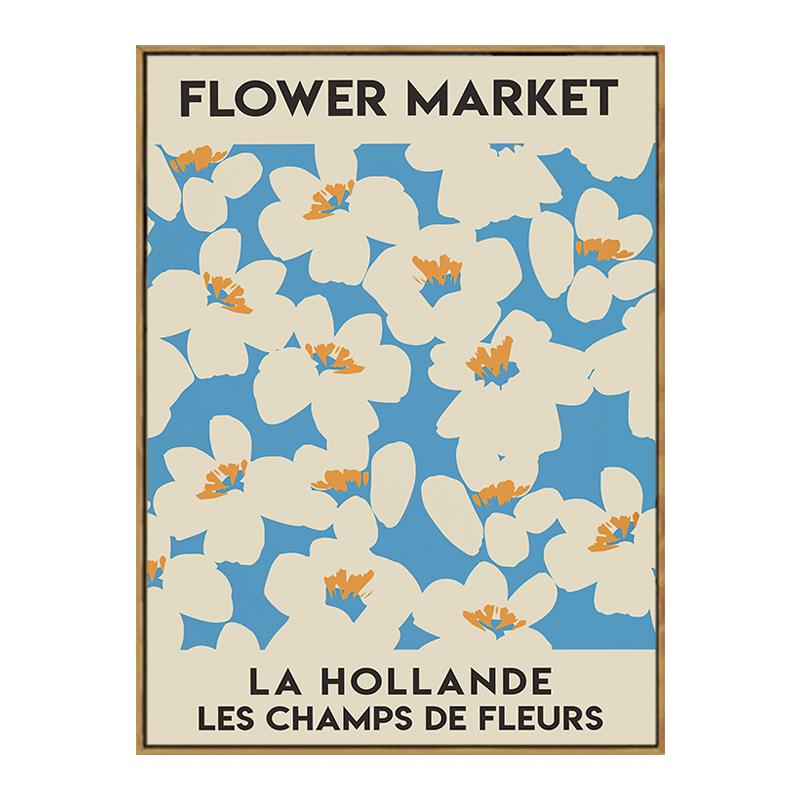 Винтажное искусство Матисса, абстрактный цветочный рынок, Валенсия, оранжевый постер, декоративные принты, настенная живопись, холст, скандинавский домашний декор для комнаты