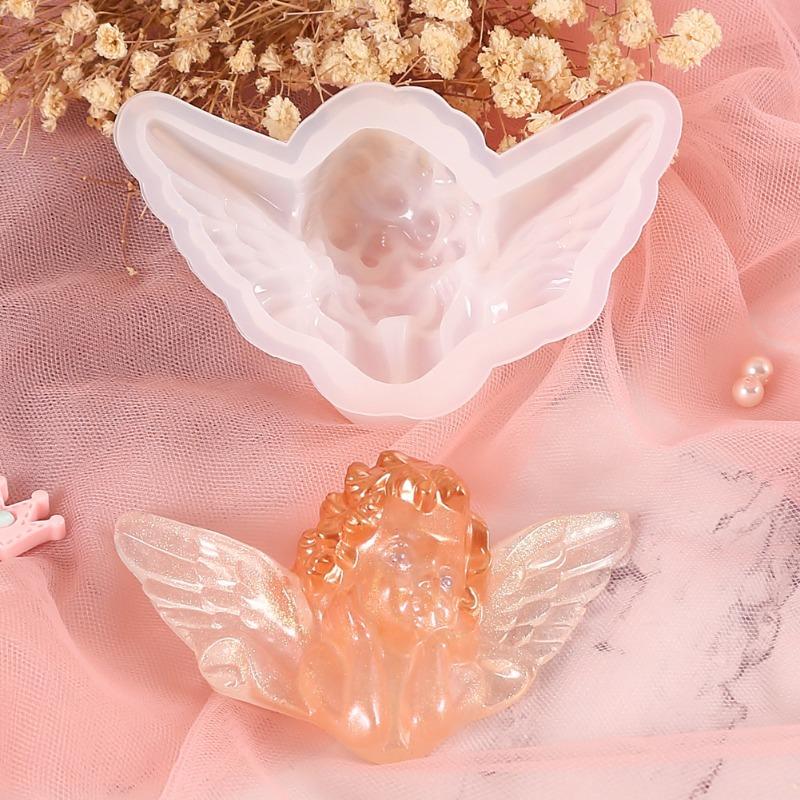 DIY Angel/Mermaid Silicone Soap Mold 3D Portrait Plaster Candle Epoxy Resin Making Tool Handmade Chocolate Ice Cube Baking Kit