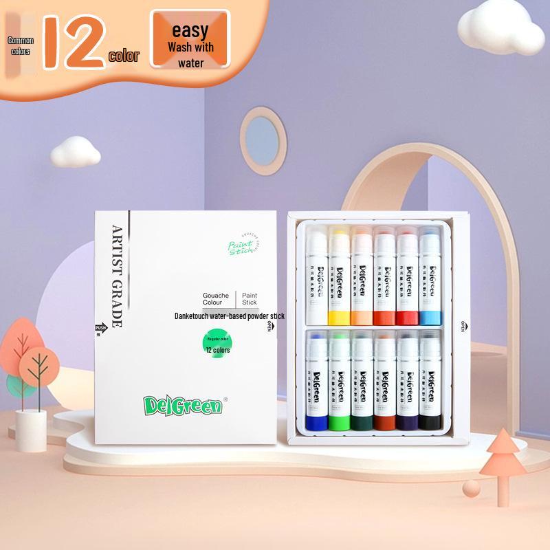 

Dankelin Powder Sticks: 12, 18, 24, and Macaron Colors in Solid Paint Options. Multiple Specs Available for Regular and Vibrant Colors.