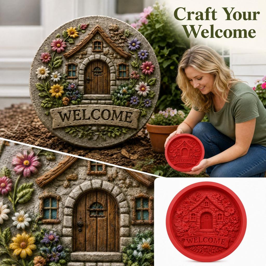 Reusable Stepping for DIY Concrete Paver Garden Walkway Patio Yard Decoration