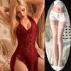 Sex underwear sexy back strap hollowed out free temptation lace classical women's retro split cheongsam pure desire