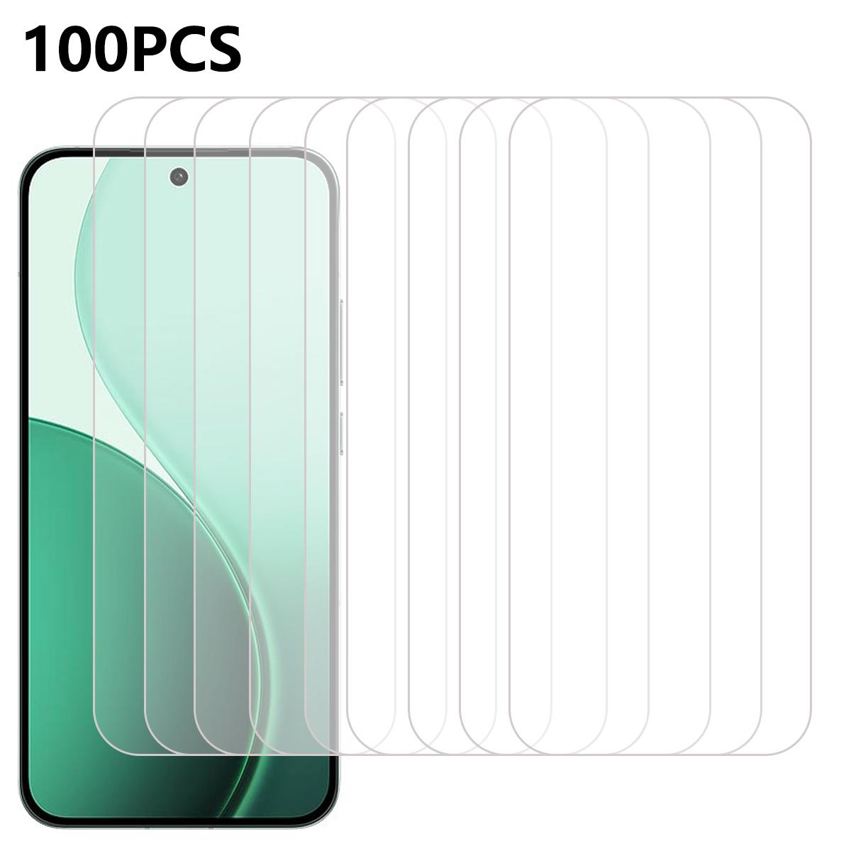 

100Pcs For Oppo Reno14 5G (Global) Screen Protector Anti-Scratch Tempered Glass Film A