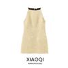 Fashion Style 2024 Summer New Women's Clothing Stylish Easiest for Match Bright Light Short Dress 7954480 302