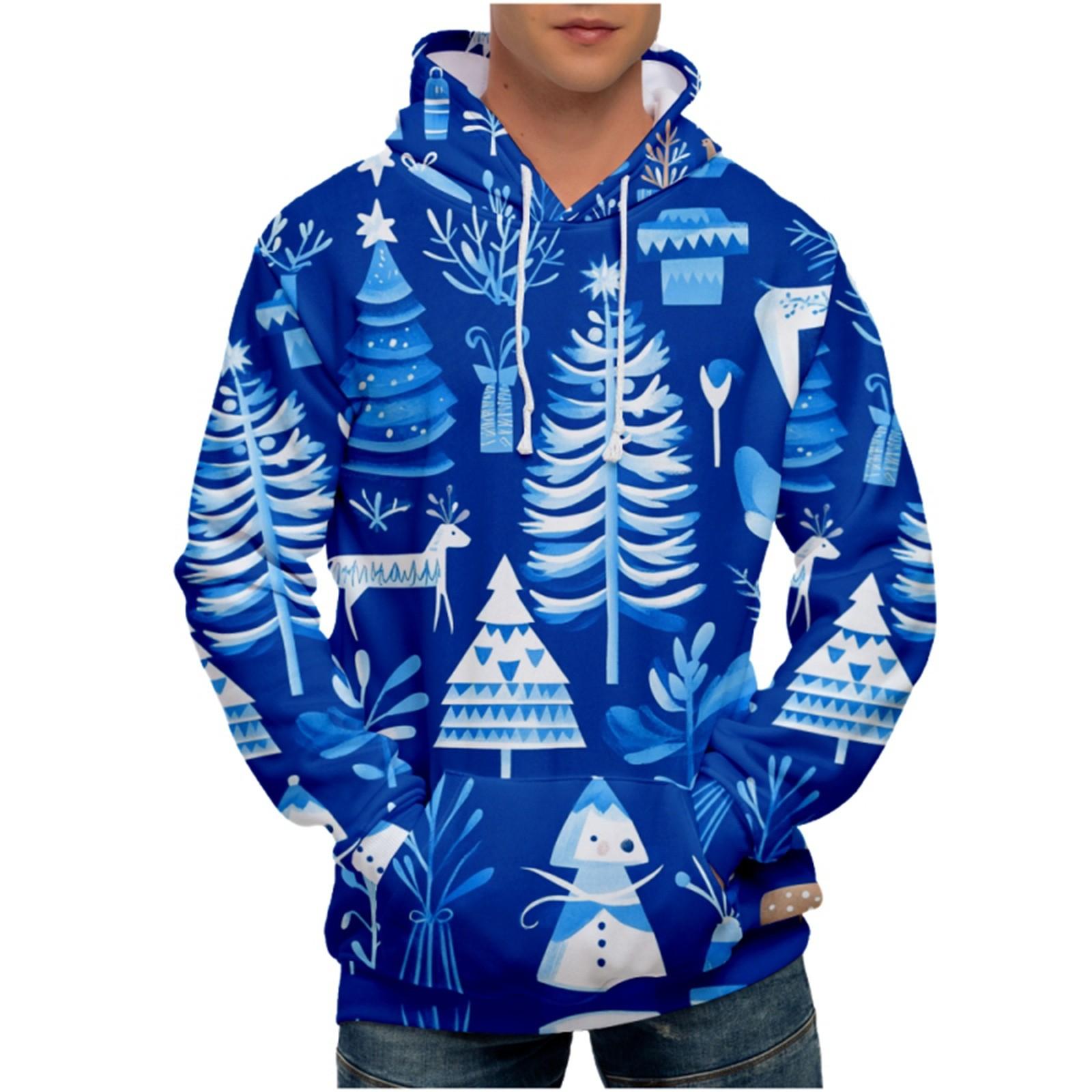 

Мужская свободная толстовка с капюшоном с принтом, мужская повседневная модная спортивная толстовка L фиолетовый