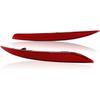 Rear Bumper Reflector Lamp Compatible for TESLA MODEL Y 2020-2024,Replacement Red Marker Lights Lens Left Driver Right Passenger Side Trim