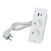 Recessed Socket 2 Outlets with PD20W USB C USB A Port Embedded Furniture Power Strip 1.5m Cord