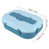 Includes Soup Bowl Portable Bento Box 4-Compartment Food Storage Container  For Adults