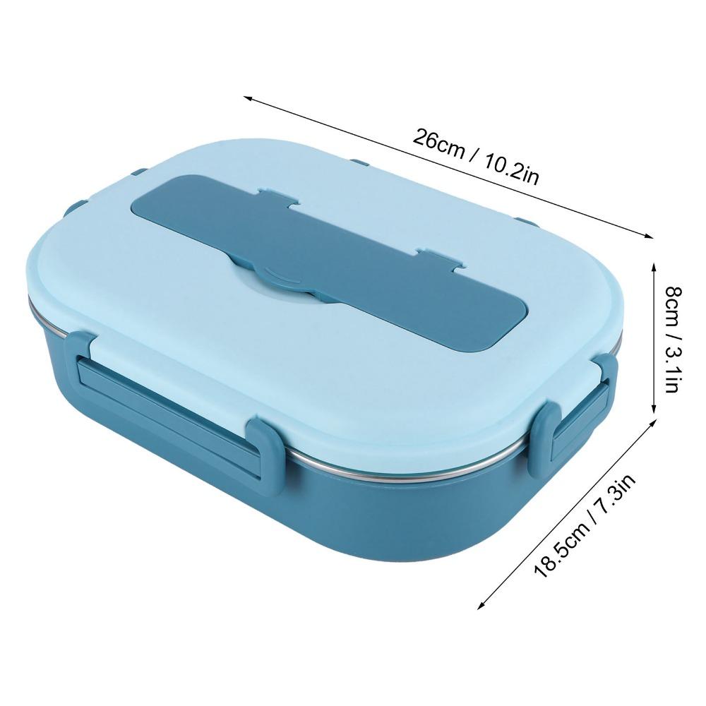Includes Soup Bowl Portable Bento Box 4-Compartment Food Storage Container For Adults