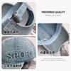 Buchstabenstickerei Retro alte Baseballkappe Vier Jahreszeiten vielseitig gewaschene Denim-Kappe Sonnenschutz Baseballkappe