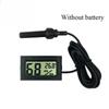 Mini LCD Digital Thermometer Used for Freezer Temperature - 50-110℃ Refrigerator Thermometer Indoor and Outdoor Waterproof Probe